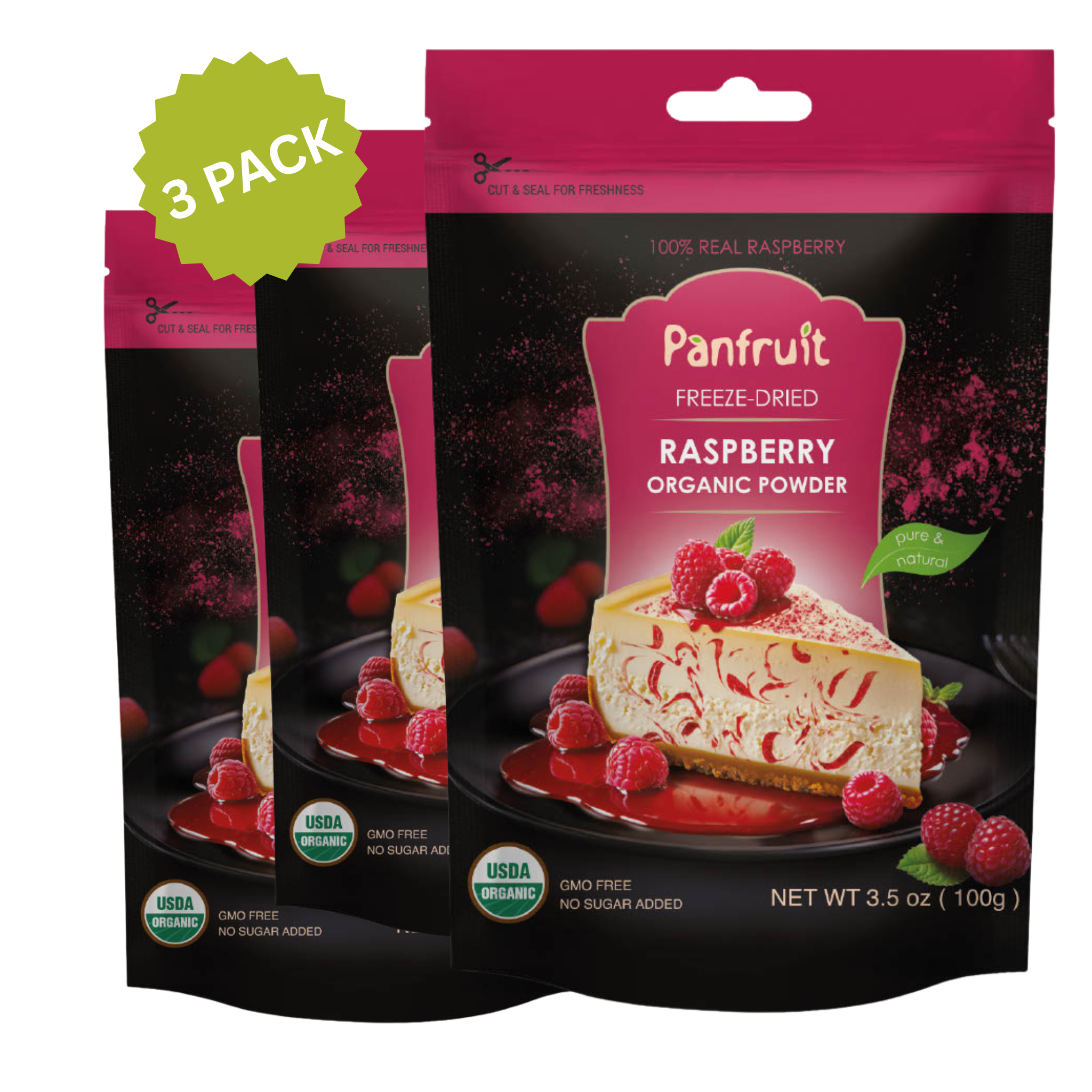 Raspberry Organic Powder (3 Pack)
