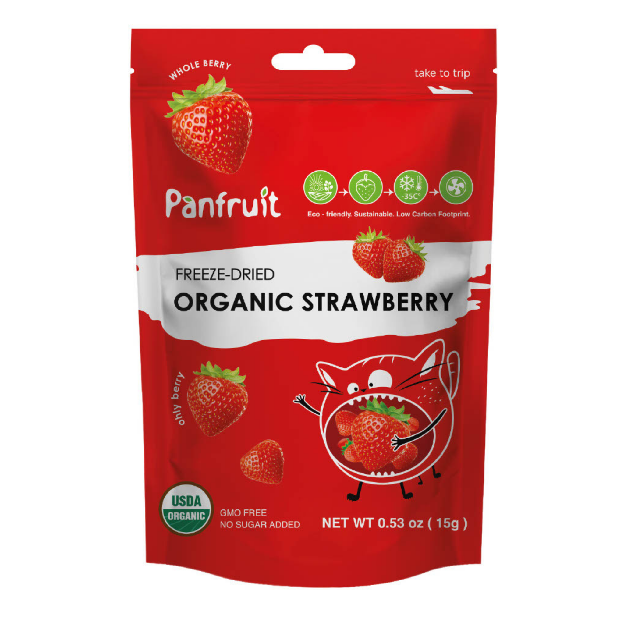 Organic Strawberry - Freeze-Dried (4 Pack)