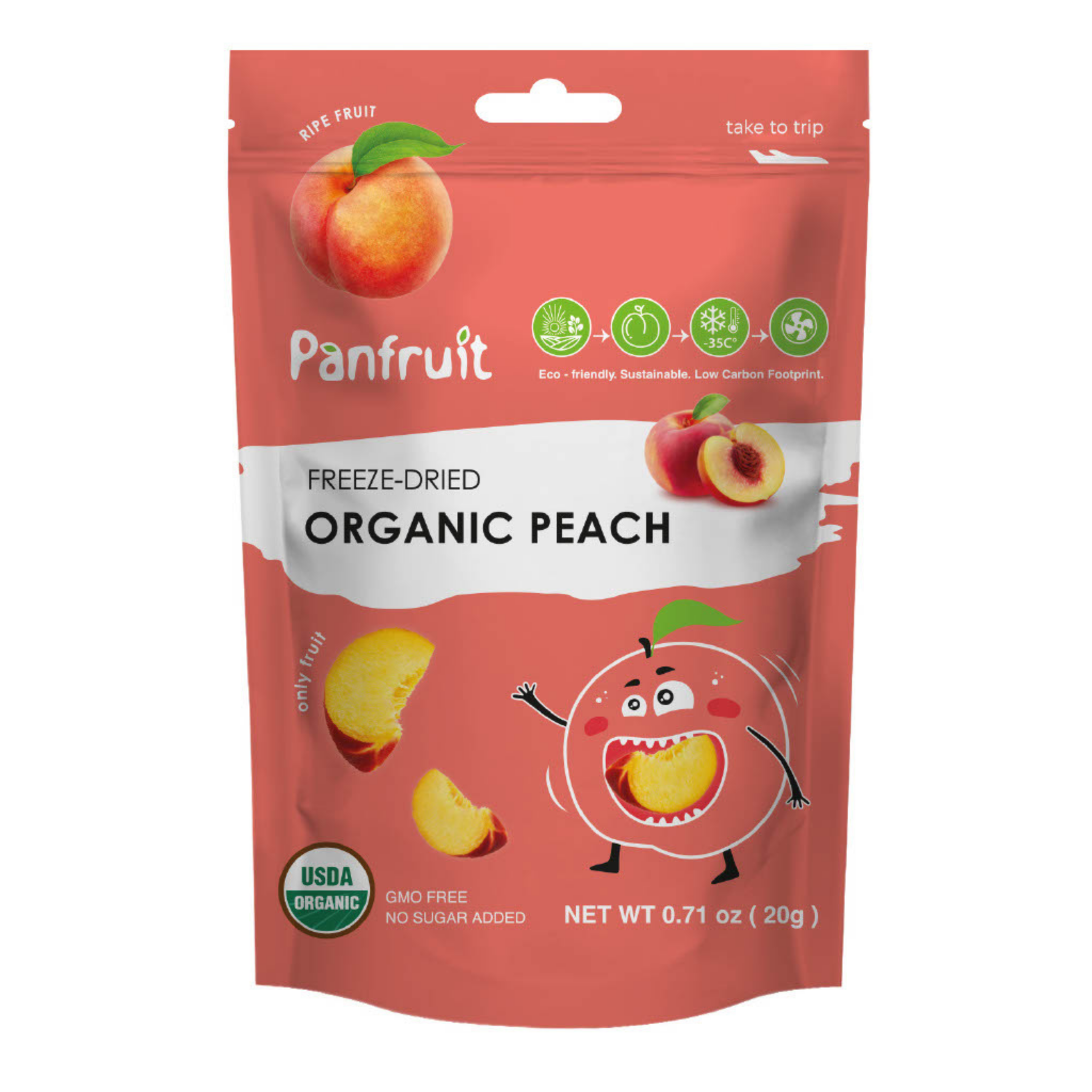 Organic Peach – Freeze Dried (4 Pack)