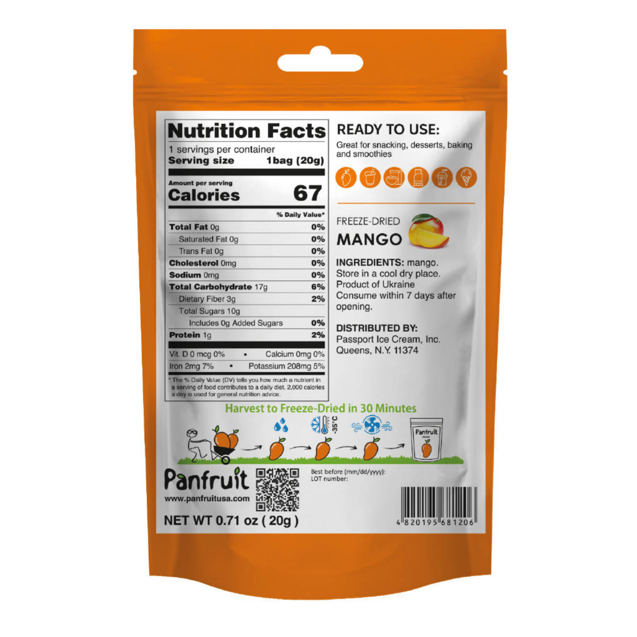 Mango – Freeze Dried (4 Pack)